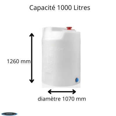 RESERVOIR PE TRANSLUCIDE 1000L PROMINENT