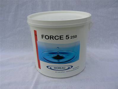 CHLORE FORCE 5 EN GALETS 250G EN 5 KG REF 156250050