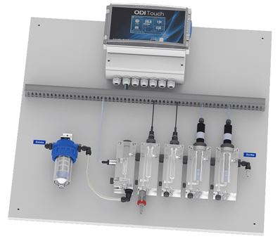 ENSEMBLE ODI TOUCH T(V), pH, CLL (OR) & CLT 0-10ppm CHAMBRE MOD. PMMA