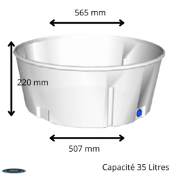 CUVE DE RETENTION 35L PE SYCLOPE 