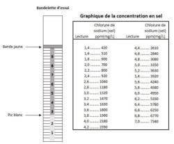 BANDELETTES POUR ANALYSE SEL