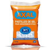 SEL EN PASTILLES AXAL POUR ADOUCISSEUR D'EAU EN 10 KG 91 SACS/PALETTE