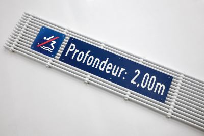 PLAQUES SIGNALETIQUES PETIT FORMAT POUR GRILLES DE DEBORDEMENT 