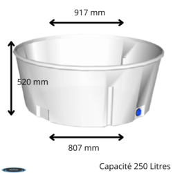 CUVE DE RETENTION 250L PE SYCLOPE