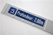 PLAQUES SIGNALETIQUES GRAND FORMAT POUR GRILLES DE DEBORDEMENT 